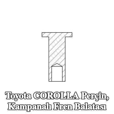 TEXTAR Perçin, kampanalı fren balatası — Toyota Corolla