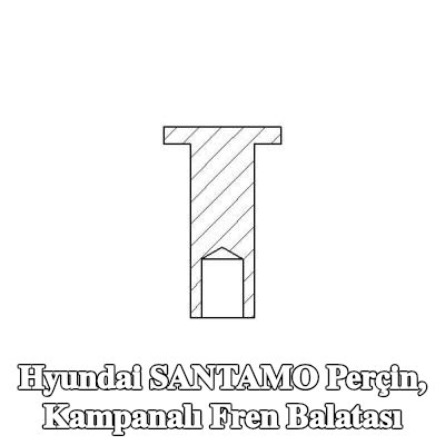 TEXTAR Perçin, kampanalı fren balatası — Hyundai Santamo
