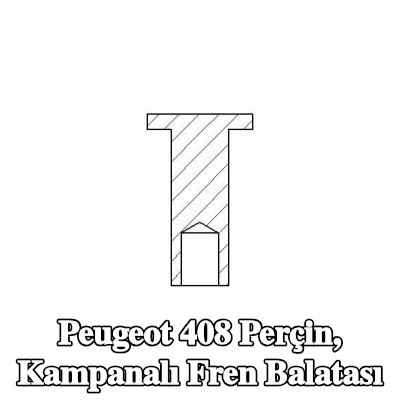 TEXTAR Perçin, kampanalı fren balatası — Peugeot 408