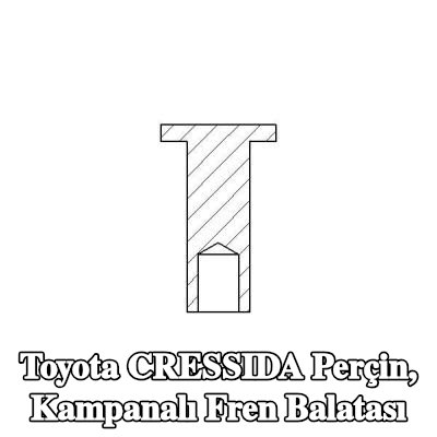 TEXTAR Perçin, kampanalı fren balatası — Toyota Cressida