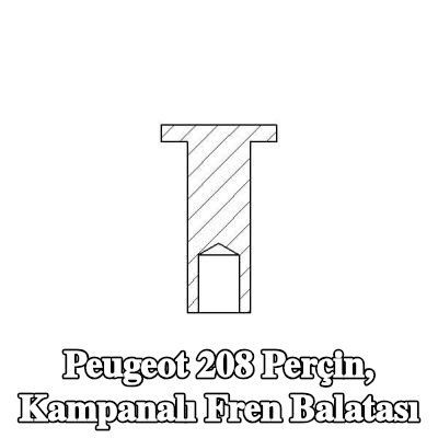 TEXTAR Perçin, kampanalı fren balatası — Peugeot 208