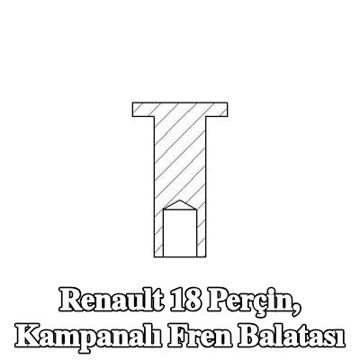 TEXTAR Perçin, kampanalı fren balatası — Renault 18