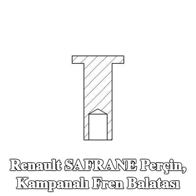 TEXTAR Perçin, kampanalı fren balatası — Renault Safrane