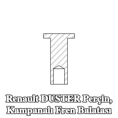 TEXTAR Perçin, kampanalı fren balatası — Renault Duster