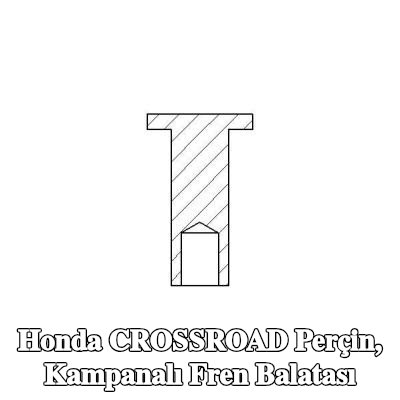 TEXTAR Perçin, kampanalı fren balatası — Honda Crossroad