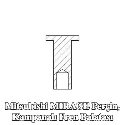 TEXTAR Perçin, kampanalı fren balatası — Mitsubishi Mirage