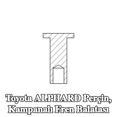 TEXTAR Perçin, kampanalı fren balatası — Toyota Alphard