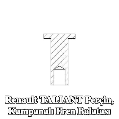 TEXTAR Perçin, kampanalı fren balatası — Renault Taliant