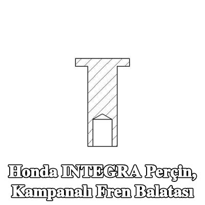 TEXTAR Perçin, kampanalı fren balatası — Honda Integra