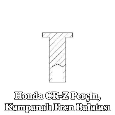 TEXTAR Perçin, kampanalı fren balatası — Honda Cr-z