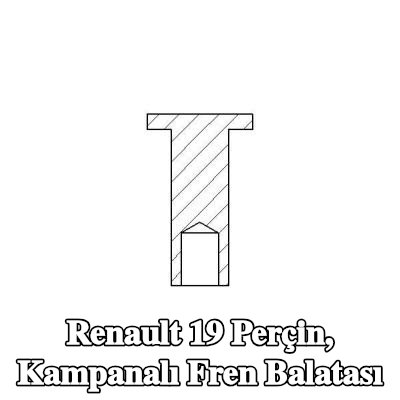 TEXTAR Perçin, kampanalı fren balatası — Renault 19