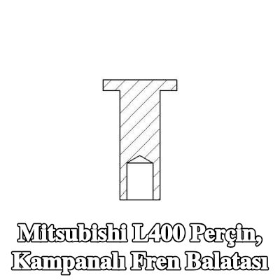 TEXTAR Perçin, kampanalı fren balatası — Mitsubishi L400