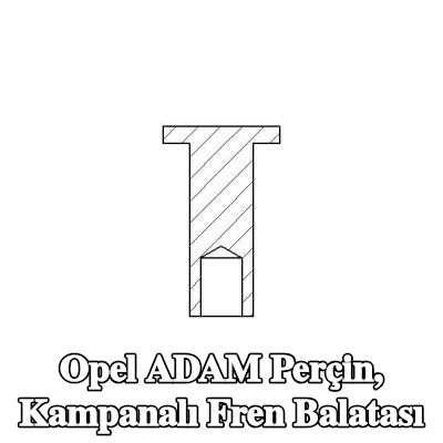 TEXTAR Perçin, kampanalı fren balatası — Opel Adam