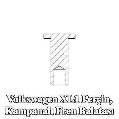 TEXTAR Perçin, kampanalı fren balatası — Volkswagen Xl1