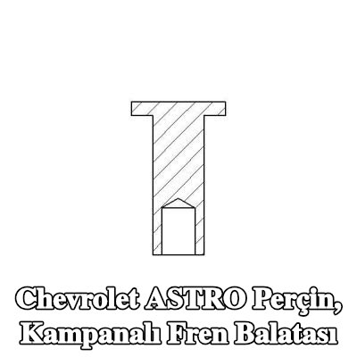 TEXTAR Perçin, kampanalı fren balatası — Chevrolet Astro