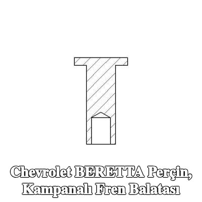 TEXTAR Perçin, kampanalı fren balatası — Chevrolet Beretta