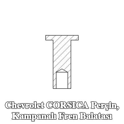 TEXTAR Perçin, kampanalı fren balatası — Chevrolet Corsica