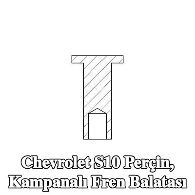 TEXTAR Perçin, kampanalı fren balatası — Chevrolet S10