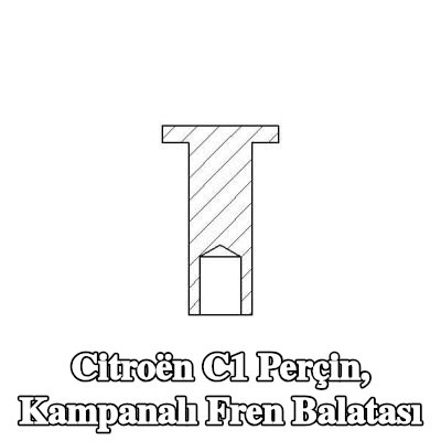 TEXTAR Perçin, kampanalı fren balatası — Citroën C1
