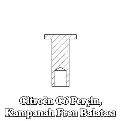 TEXTAR Perçin, kampanalı fren balatası — Citroën C6