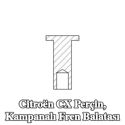 TEXTAR Perçin, kampanalı fren balatası — Citroën Cx