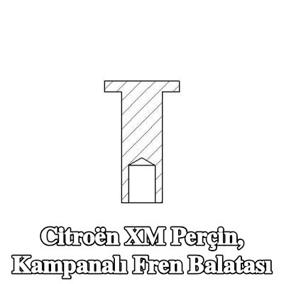 TEXTAR Perçin, kampanalı fren balatası — Citroën Xm