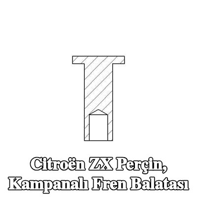TEXTAR Perçin, kampanalı fren balatası — Citroën Zx