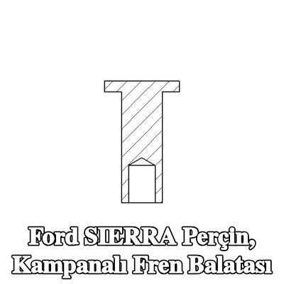 TEXTAR Perçin, kampanalı fren balatası — Ford Sierra
