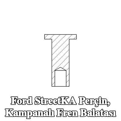 TEXTAR Perçin, kampanalı fren balatası — Ford StreetKA