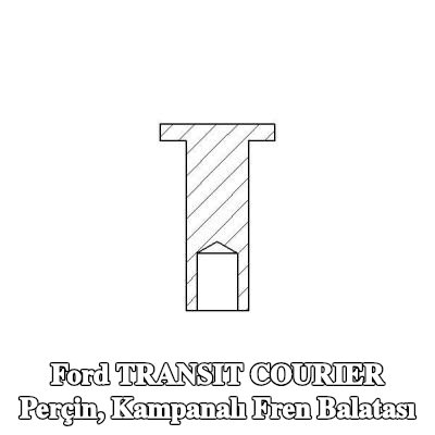 TEXTAR Perçin, kampanalı fren balatası — Ford Transit Courier