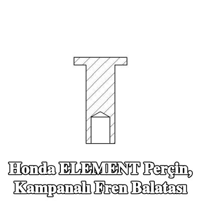 TEXTAR Perçin, kampanalı fren balatası — Honda Element