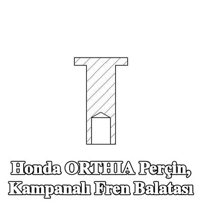 TEXTAR Perçin, kampanalı fren balatası — Honda Orthia