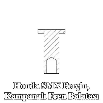 TEXTAR Perçin, kampanalı fren balatası — Honda Smx