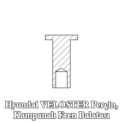TEXTAR Perçin, kampanalı fren balatası — Hyundai Veloster