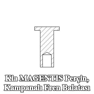 TEXTAR Perçin, kampanalı fren balatası — Kia Magentis