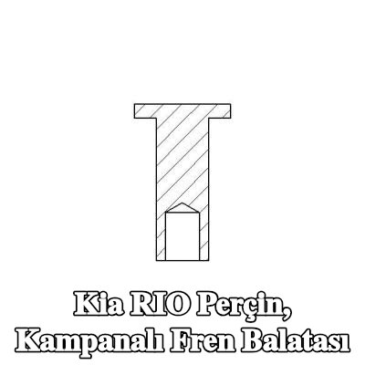 TEXTAR Perçin, kampanalı fren balatası — Kia Rio
