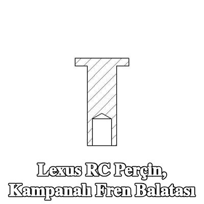 TEXTAR Perçin, kampanalı fren balatası — Lexus Rc