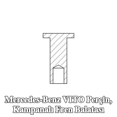 TEXTAR Perçin, kampanalı fren balatası — Mercedes-Benz Vito