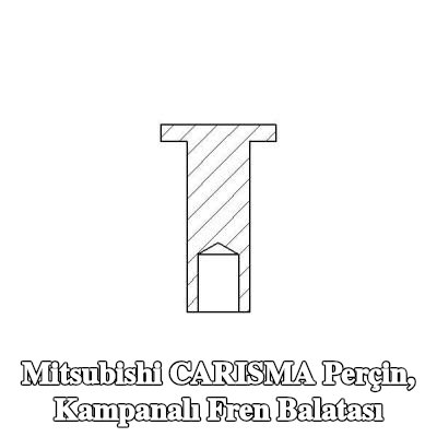 TEXTAR Perçin, kampanalı fren balatası — Mitsubishi Carisma