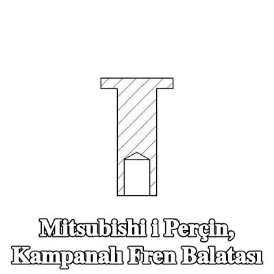 TEXTAR Perçin, kampanalı fren balatası — Mitsubishi i