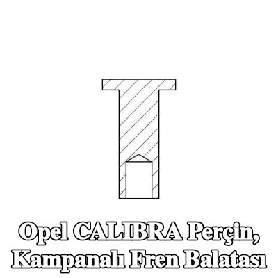 TEXTAR Perçin, kampanalı fren balatası — Opel Calibra