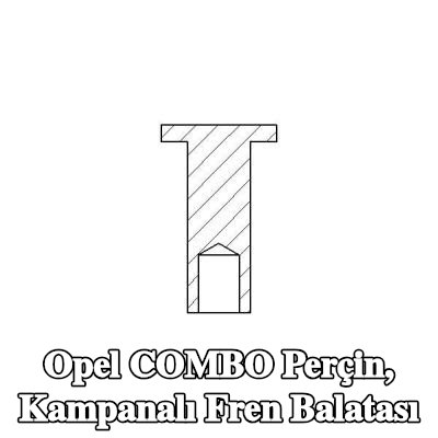 TEXTAR Perçin, kampanalı fren balatası — Opel Combo