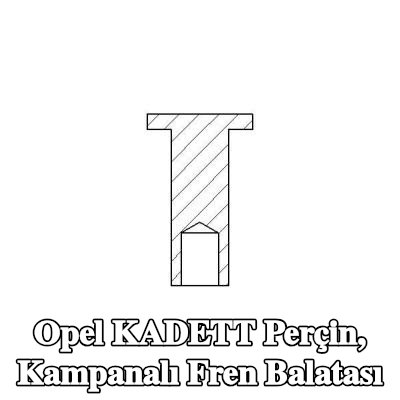 TEXTAR Perçin, kampanalı fren balatası — Opel Kadett