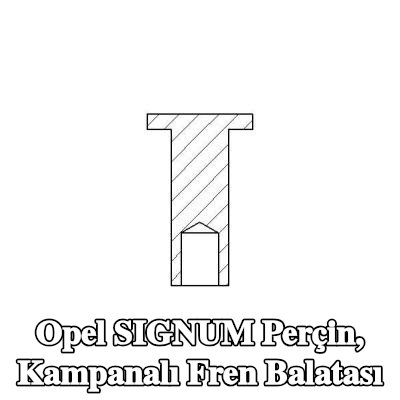 TEXTAR Perçin, kampanalı fren balatası — Opel Signum