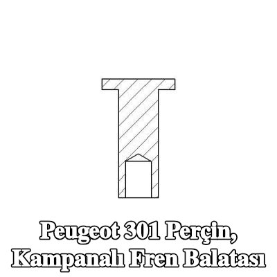 TEXTAR Perçin, kampanalı fren balatası — Peugeot 301