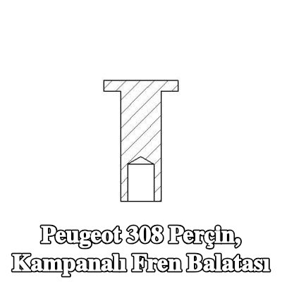 TEXTAR Perçin, kampanalı fren balatası — Peugeot 308