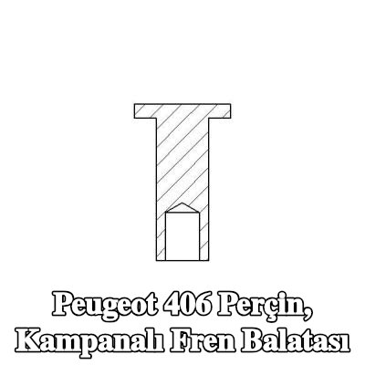 TEXTAR Perçin, kampanalı fren balatası — Peugeot 406