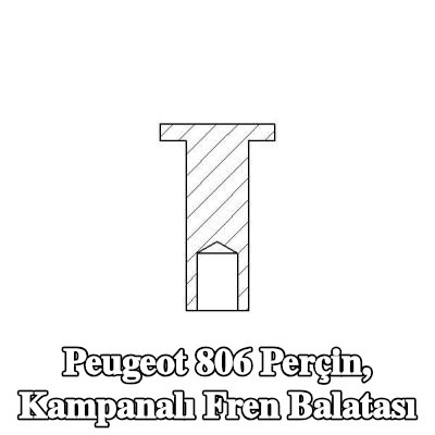 TEXTAR Perçin, kampanalı fren balatası — Peugeot 806