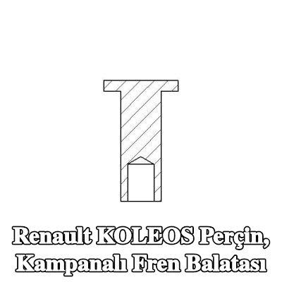 TEXTAR Perçin, kampanalı fren balatası — Renault Koleos
