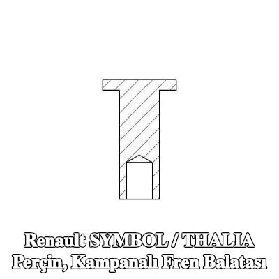 TEXTAR Perçin, kampanalı fren balatası — Renault Symbol / Thalia